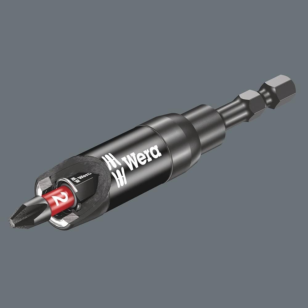 Wera 897/4 IMP R SB Impaktor TriTorsion Bit Holder, 1/4" Hex Drive x 75 mm, 05073990001