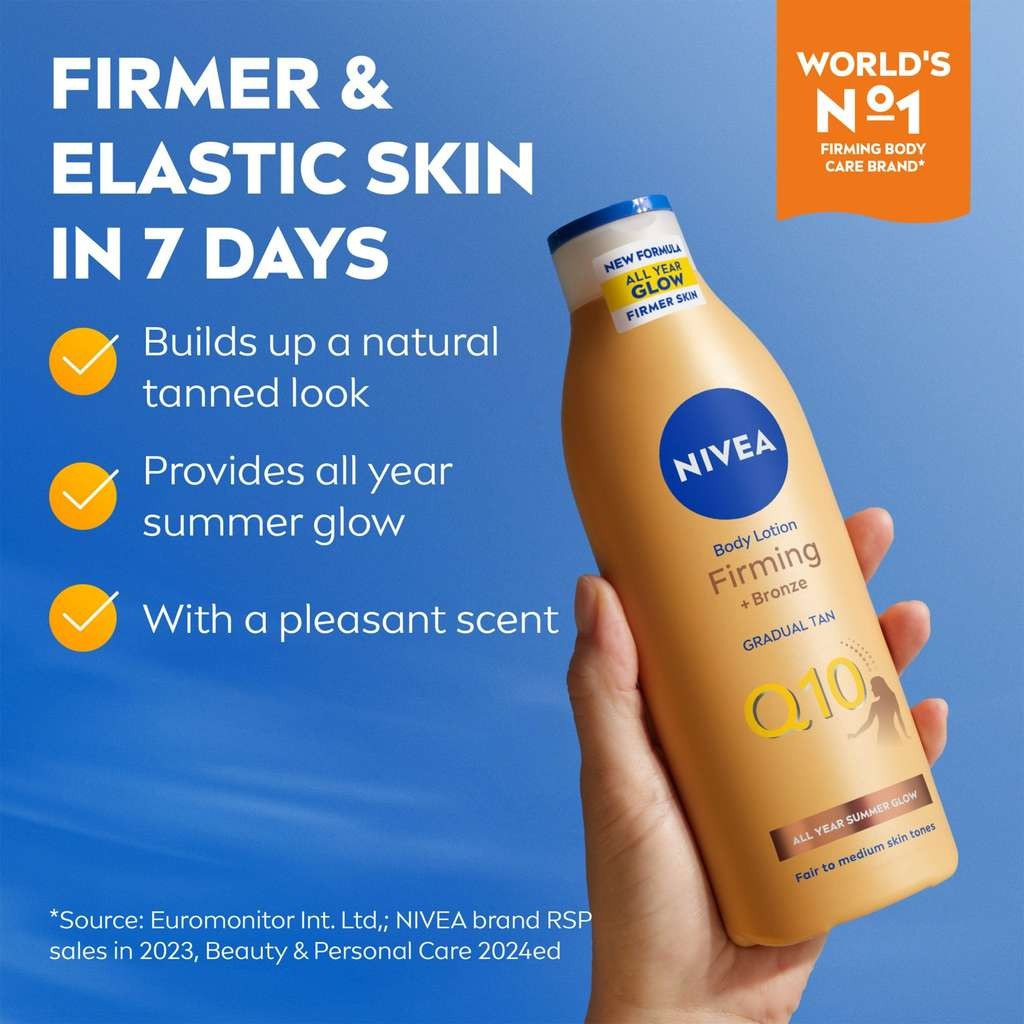 Nivea Q10 Firming + Bronze Gradual Tan 400ml £1.99 (£1.74 S&S) after checkout discount