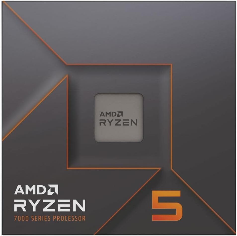 AMD Ryzen 5 7600X Processor, Integrated Radeon Graphics, 6 Cores, 12 Threads, No Cooler