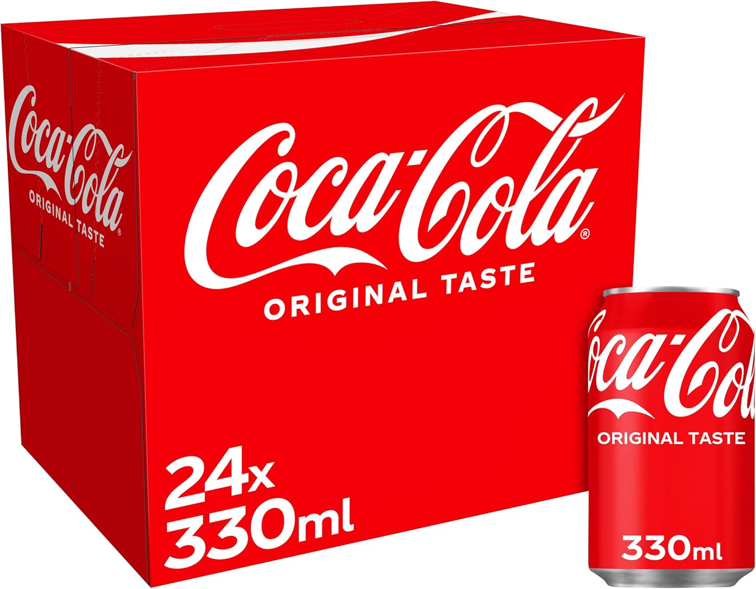 Coca-Cola Original Taste Soft Drink Cans, 24 x 330 mL