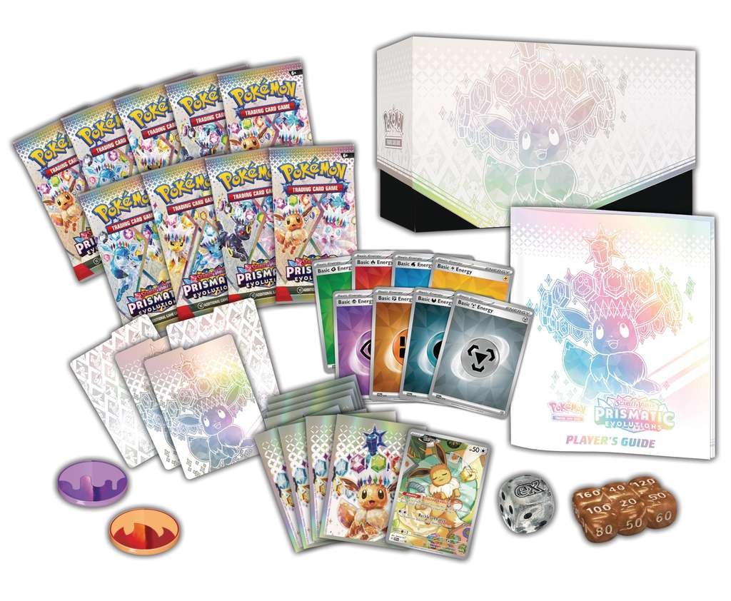 Pokemon TCG: Scarlet & Violet Prismatic Evolutions Elite Trainer Box, Invite Only