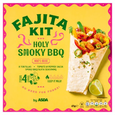 Asda Fajita Kit Holy Smoky BBQ 475g