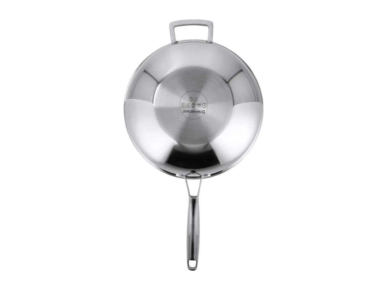 SILVERCREST 28cm Honeycomb Stainless Steel Wok, Lidl