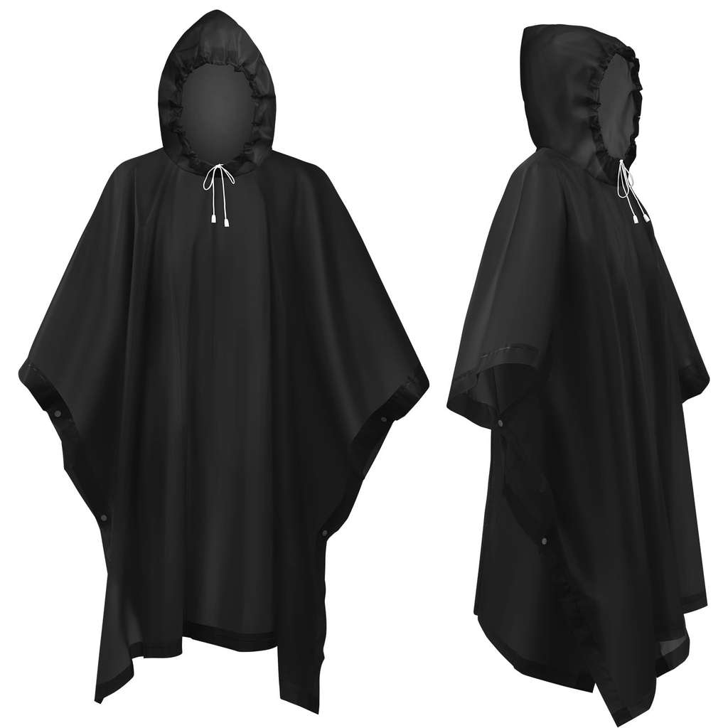 flintronic Reusable Adult Ponchos - 2 Pack