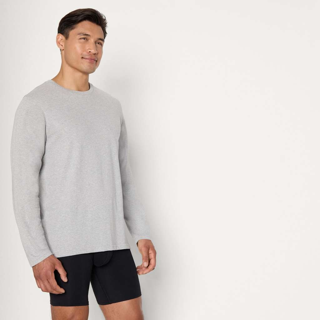 Amazon Essentials Men's Vests, Slim-Fit Cotton Crew Neck, Short and Long Sleeve Pack of 6 XL