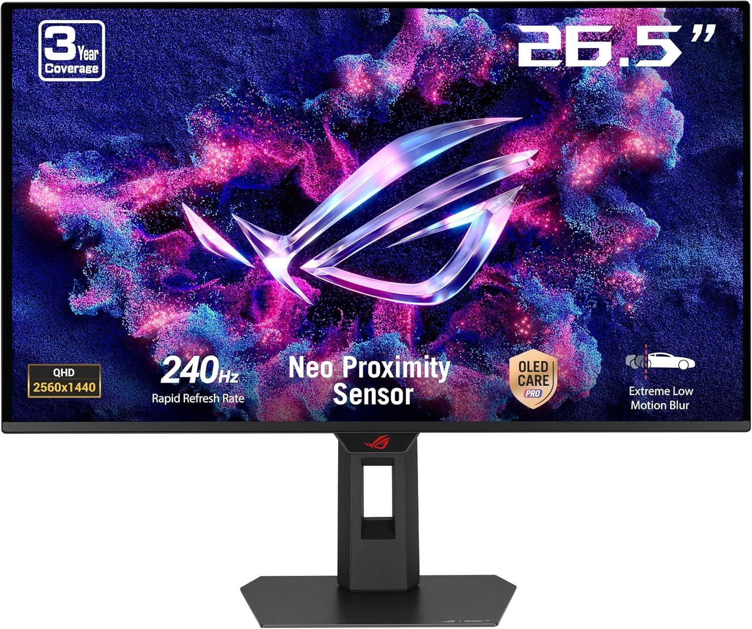 ASUS ROG Strix OLED XG27AQDMES 27 Inch Gaming Monitor, 1440p, 240Hz, 0.03ms