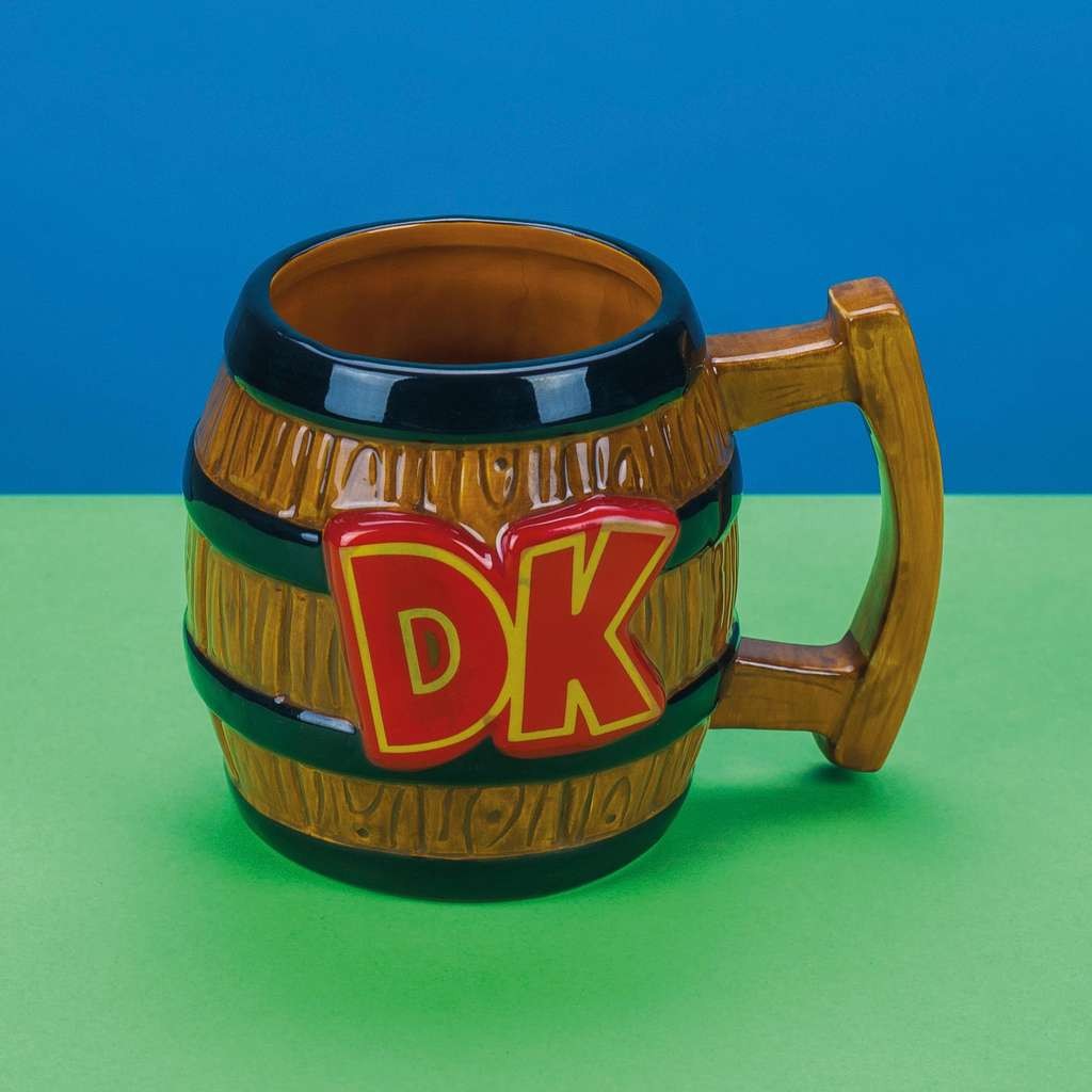 Paladone Donkey Kong Shaped Coffee Mug, 473 ml