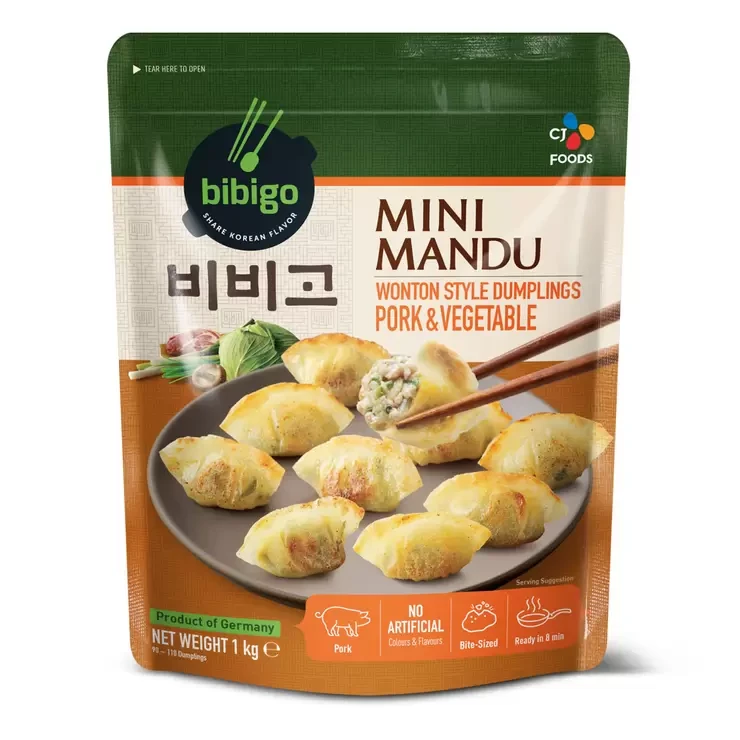Bibigo Mini Mandu Pork & Vegetable Dumplings, 1kg