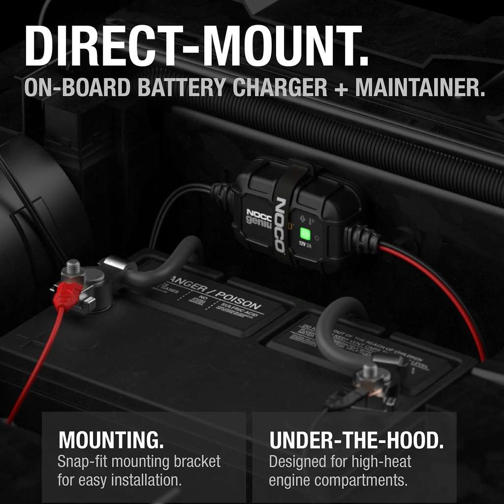 NOCO GENIUS2D smart onboard battery charger (2A 12V)