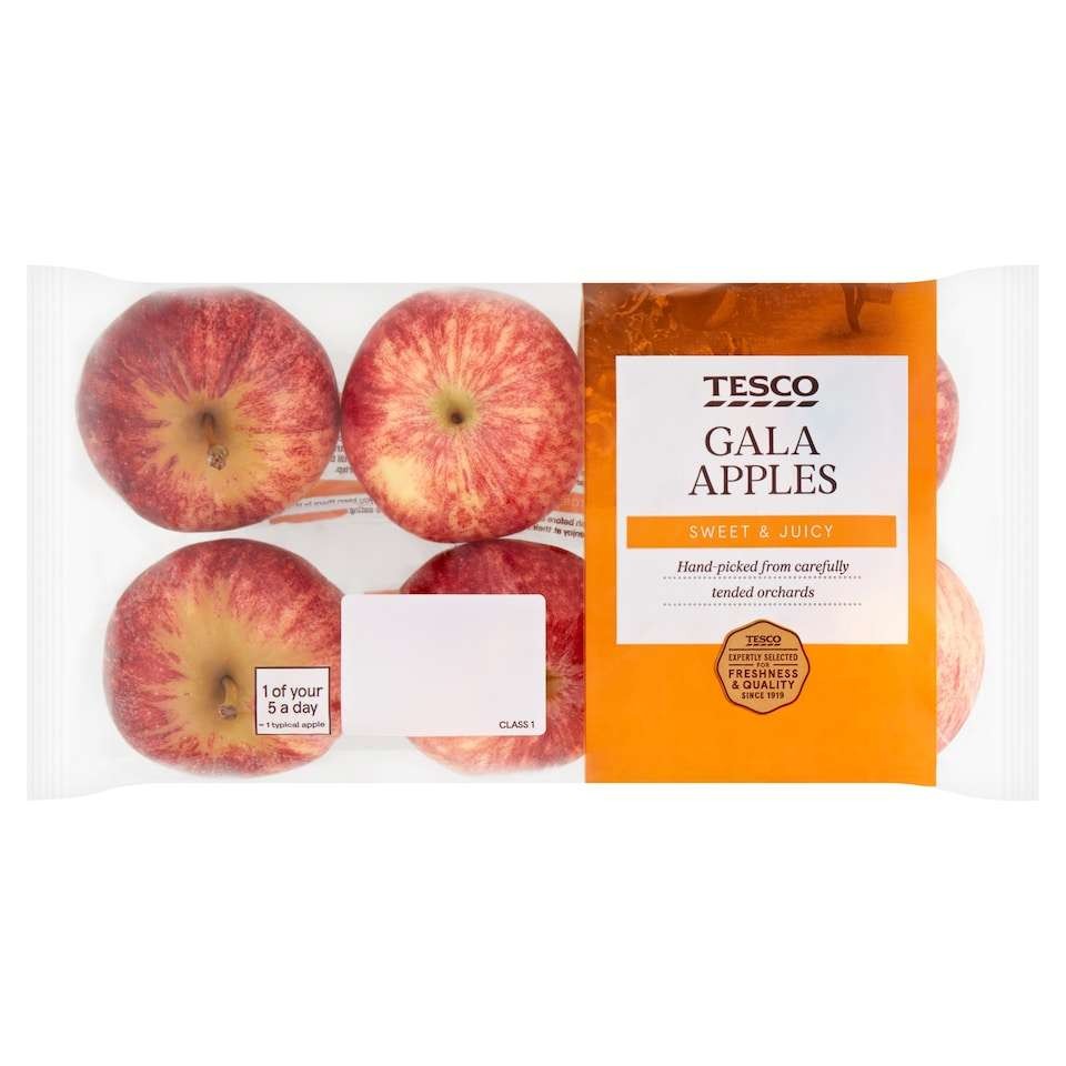 Tesco Gala Apples, 6 Pack, Clubcard Price