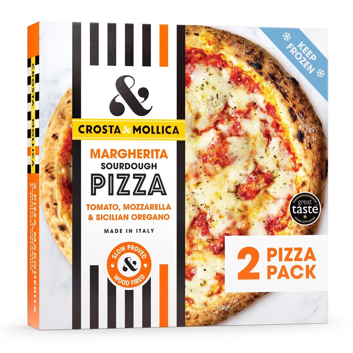 Crosta & Mollica Margherita Sourdough Pizza, 2 x 403g