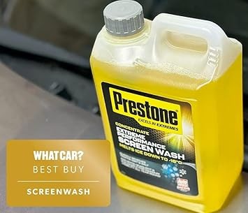 Prestone Screenwash Concentrate 2.5L, Winter, High Performance Cleaning, Streak Free Formula, Reduce Plastic