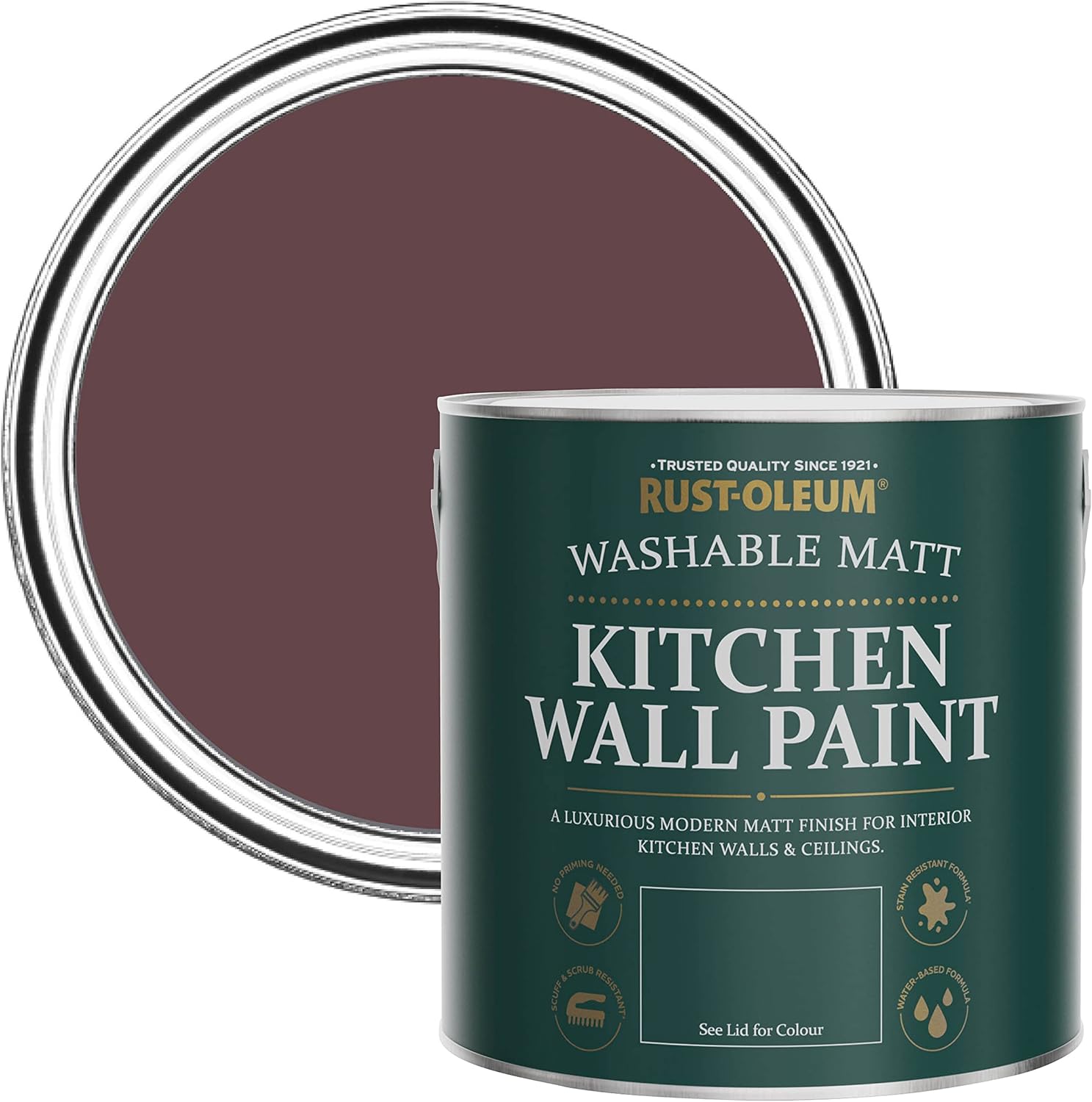 Rust-Oleum Purple Washable Kitchen Wall Paint in Matt Finish