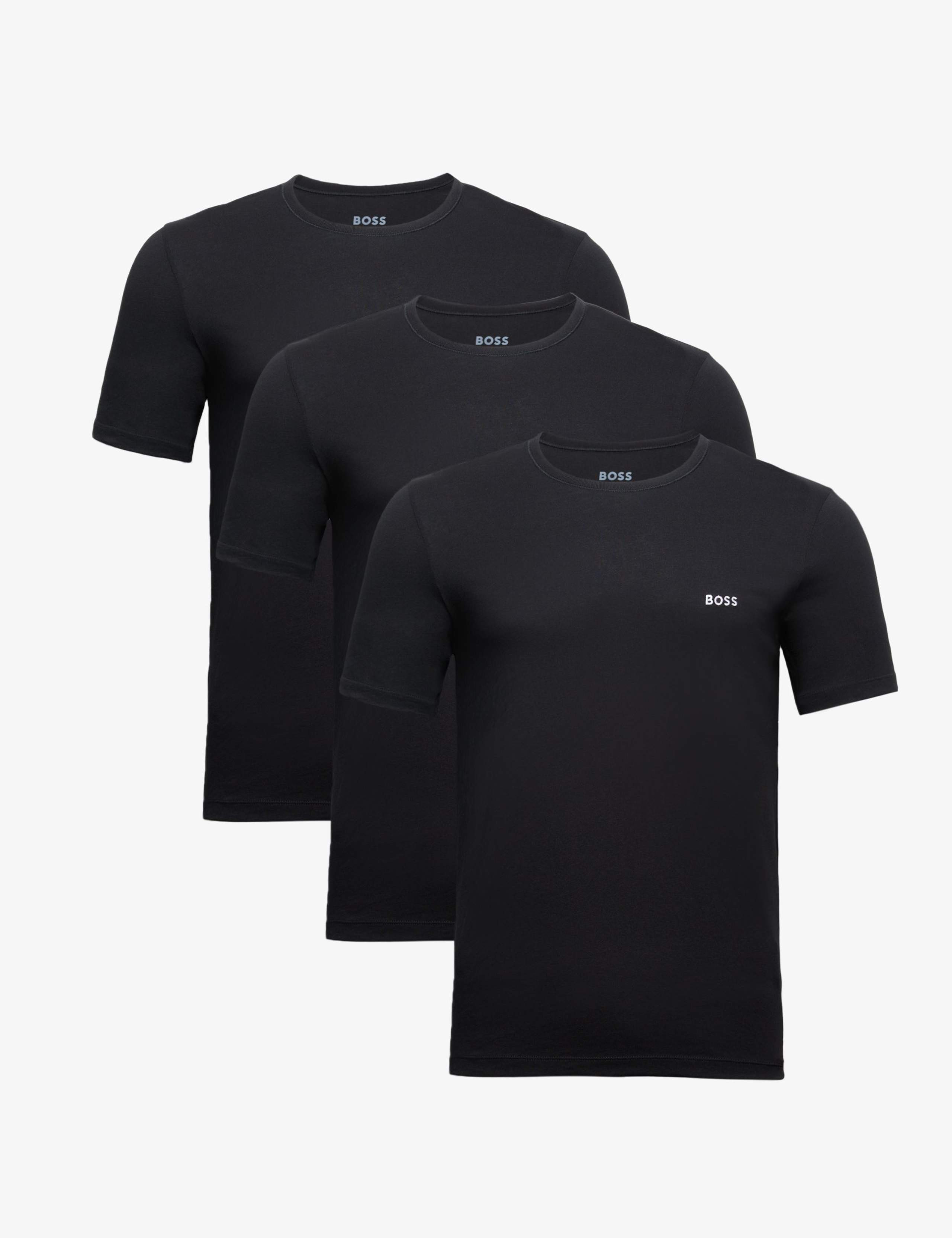 3 Pack Pure Cotton Crew Neck T-Shirts