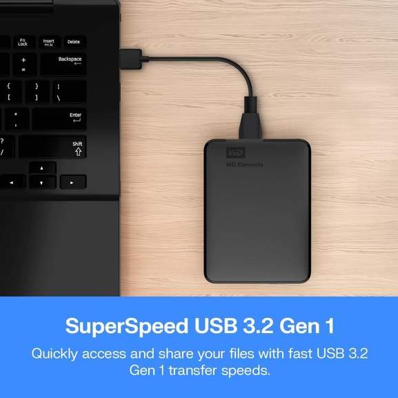 Western Digital 5TB WD Elements Portable Micro-B USB 3.0 External Hard Drive