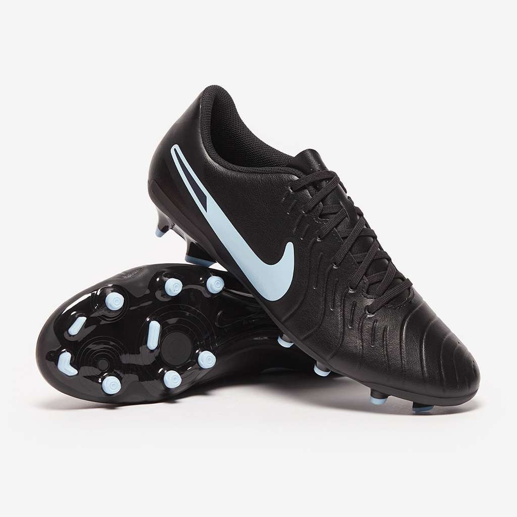 Nike Tiempo Legend X Club FG/MG football boots, black and ice blue