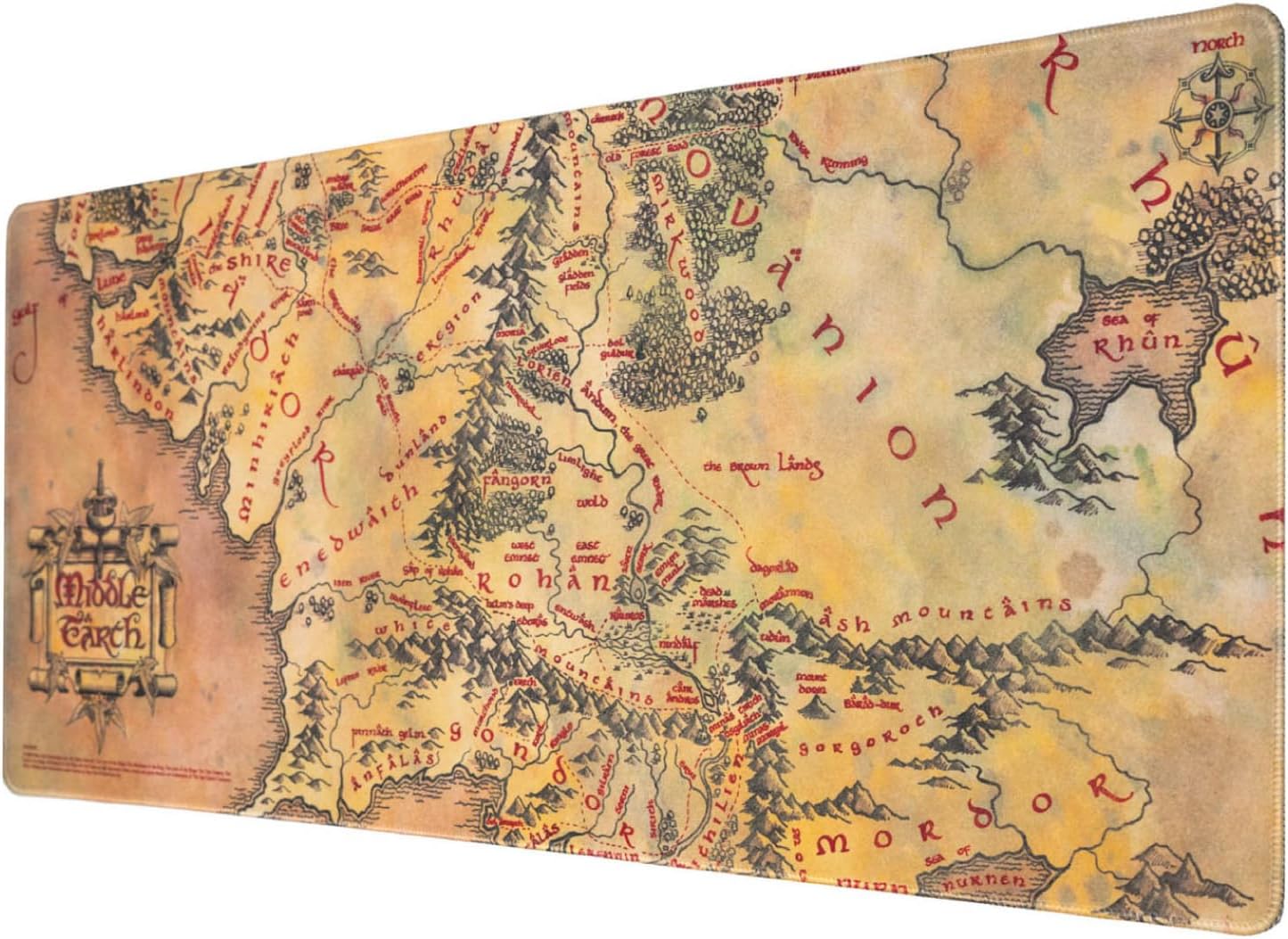 Grupo Erik: The Lord Of The Rings - Large Mouse Mat XXL - 31.5 x 13.8 Inches