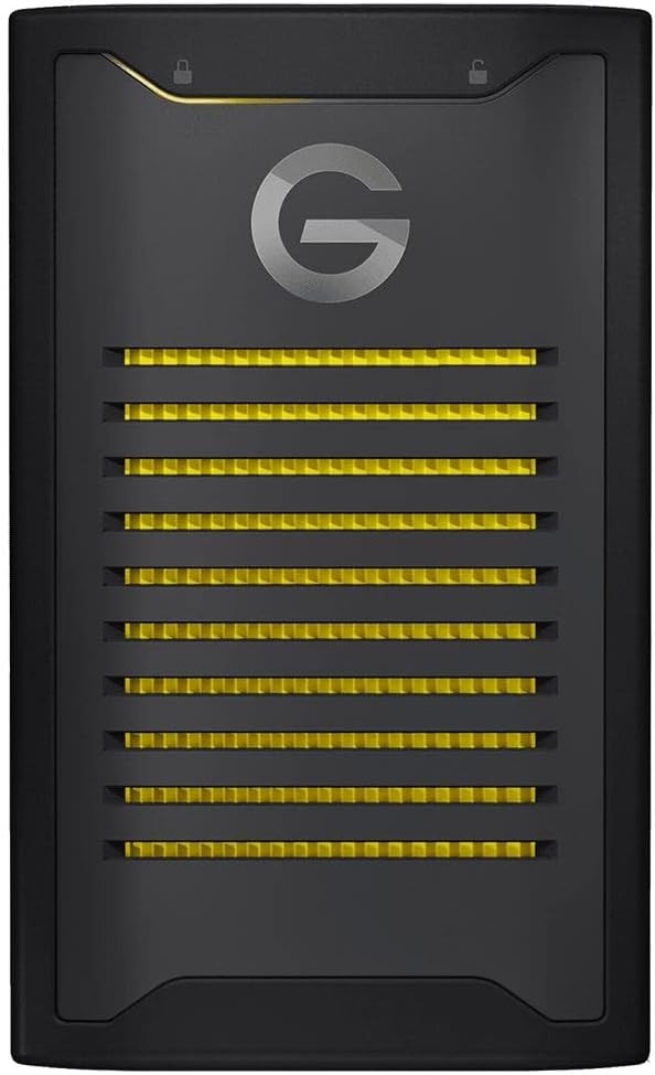 G-Technology 2TB ArmorLock NVMe SSD, 256-bit AES-XTS, IP67 Rugged, 1000 MB/s, 0G10484-1
