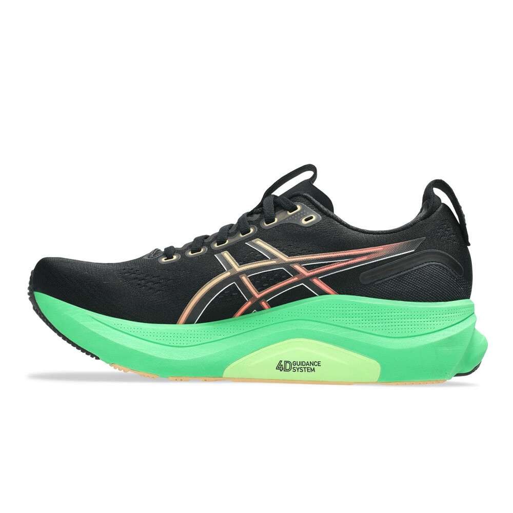 Asics Mens Gel Kayano 32 FF Blast+ Running Shoes, Black/Green, 6.5, 7, 11, 11.5, 12, app code