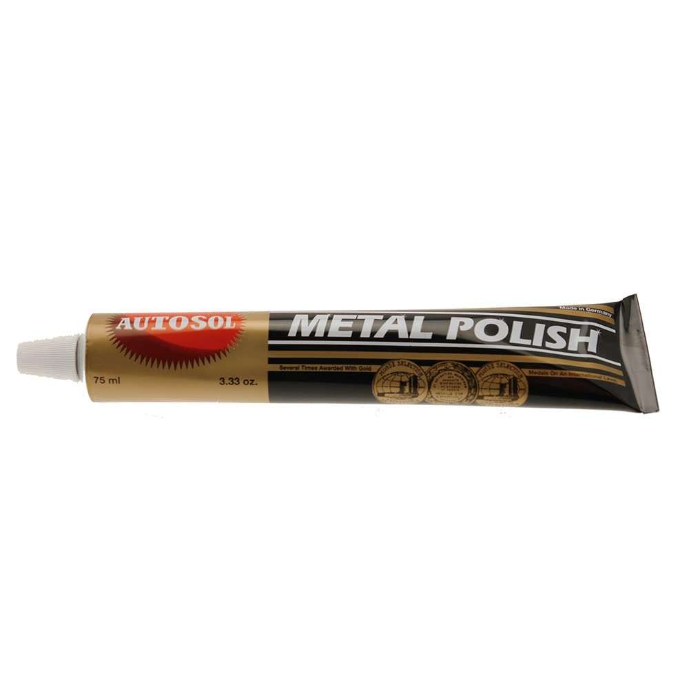 Autosol Metal Polish Paste 75ml, does the job nicely