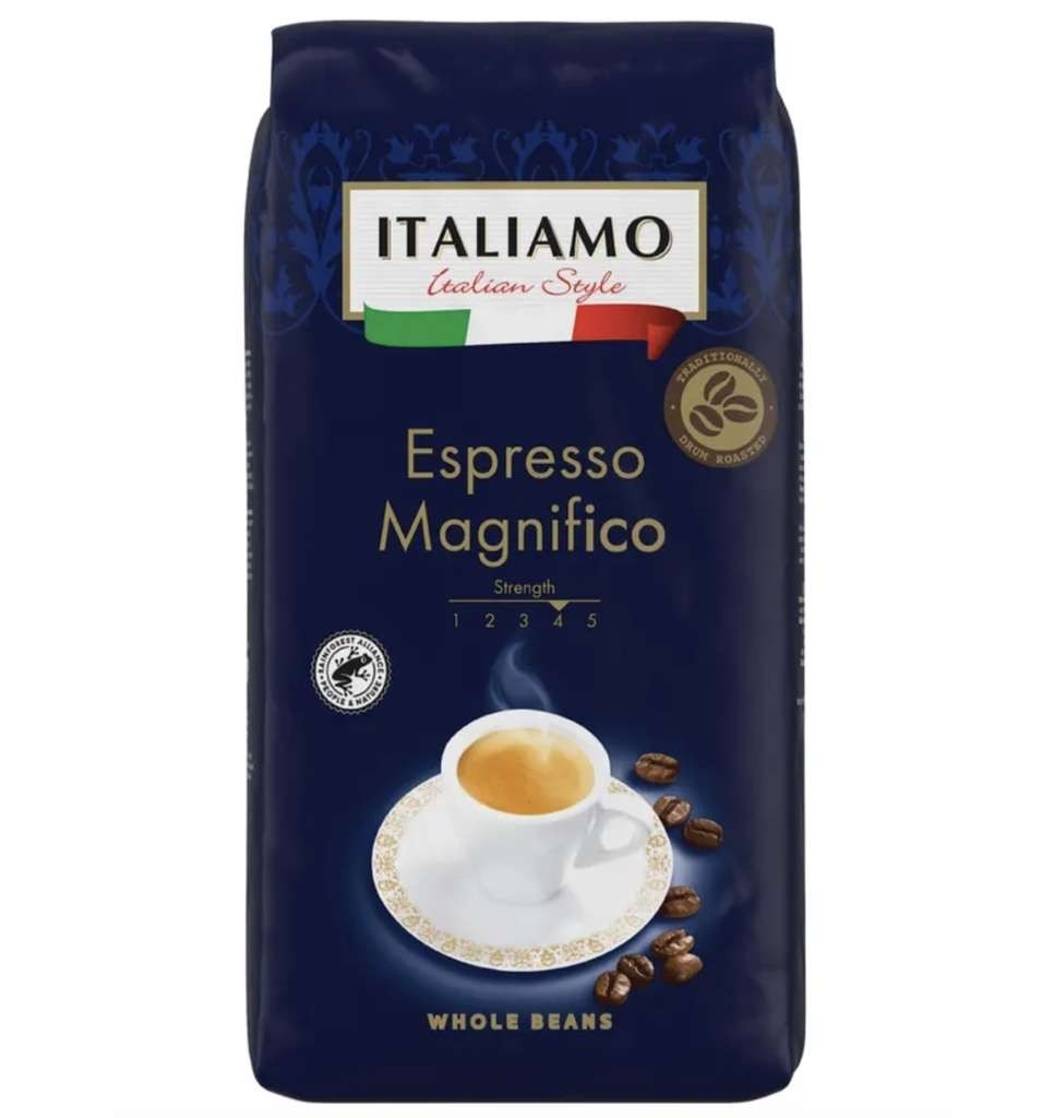 ITALIAMO Espresso Magnifico 1kg whole coffee beans at Lidl (Plus price)