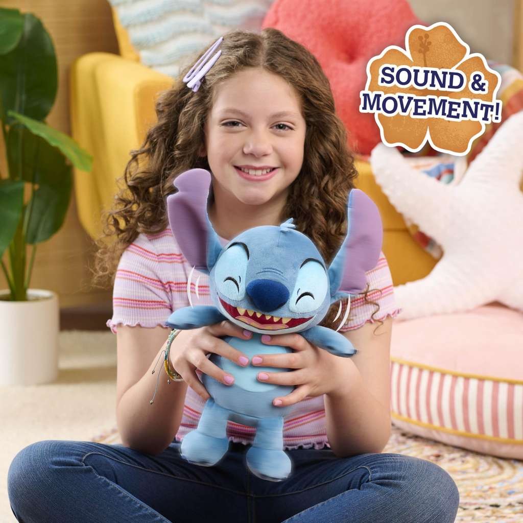 Cute Disney Lilo & Stitch Crack Me Up Interactive 11" soft toy