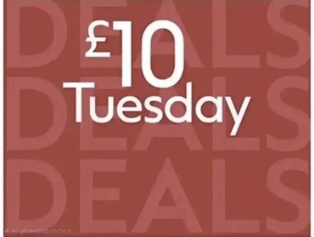 £10 Tuesday for loads of beauty brands, Fenty, ELF, L'Oreal and more. £1.50 C&C