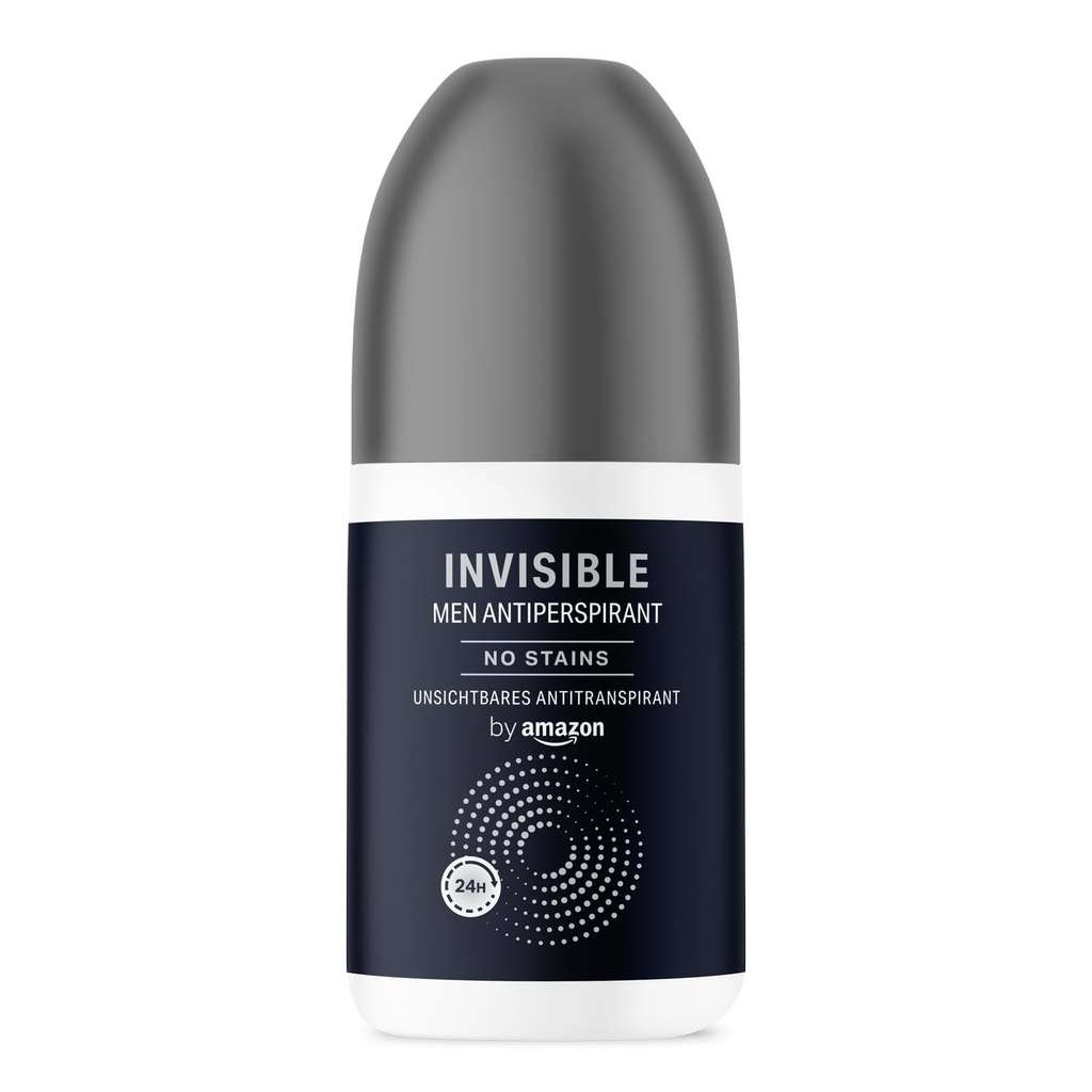 by Amazon Men's Invisible Antiperspirant Roll-On, 75ml (single pack)