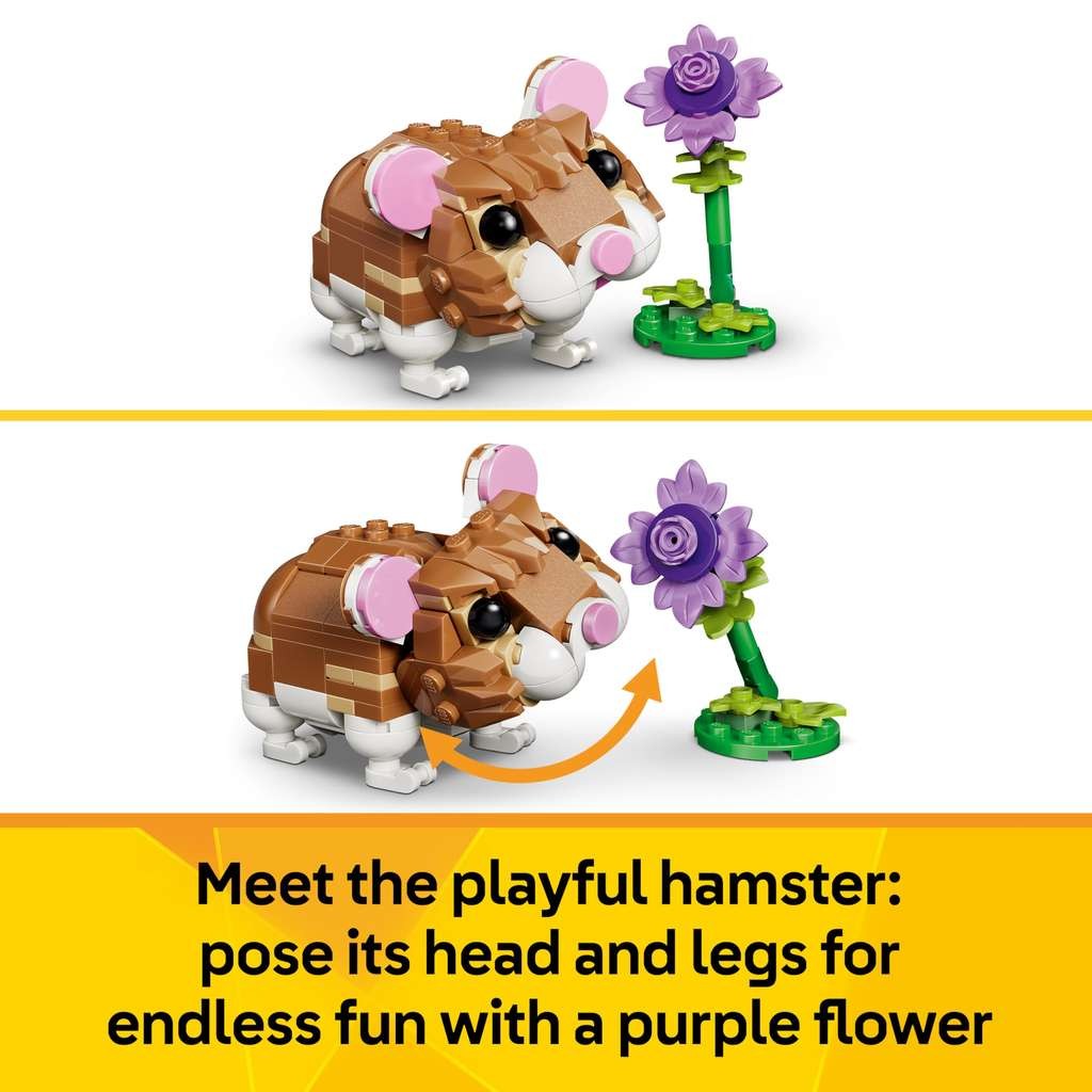 LEGO Creator 3in1 Cute Hamster with a Flower, looks nice