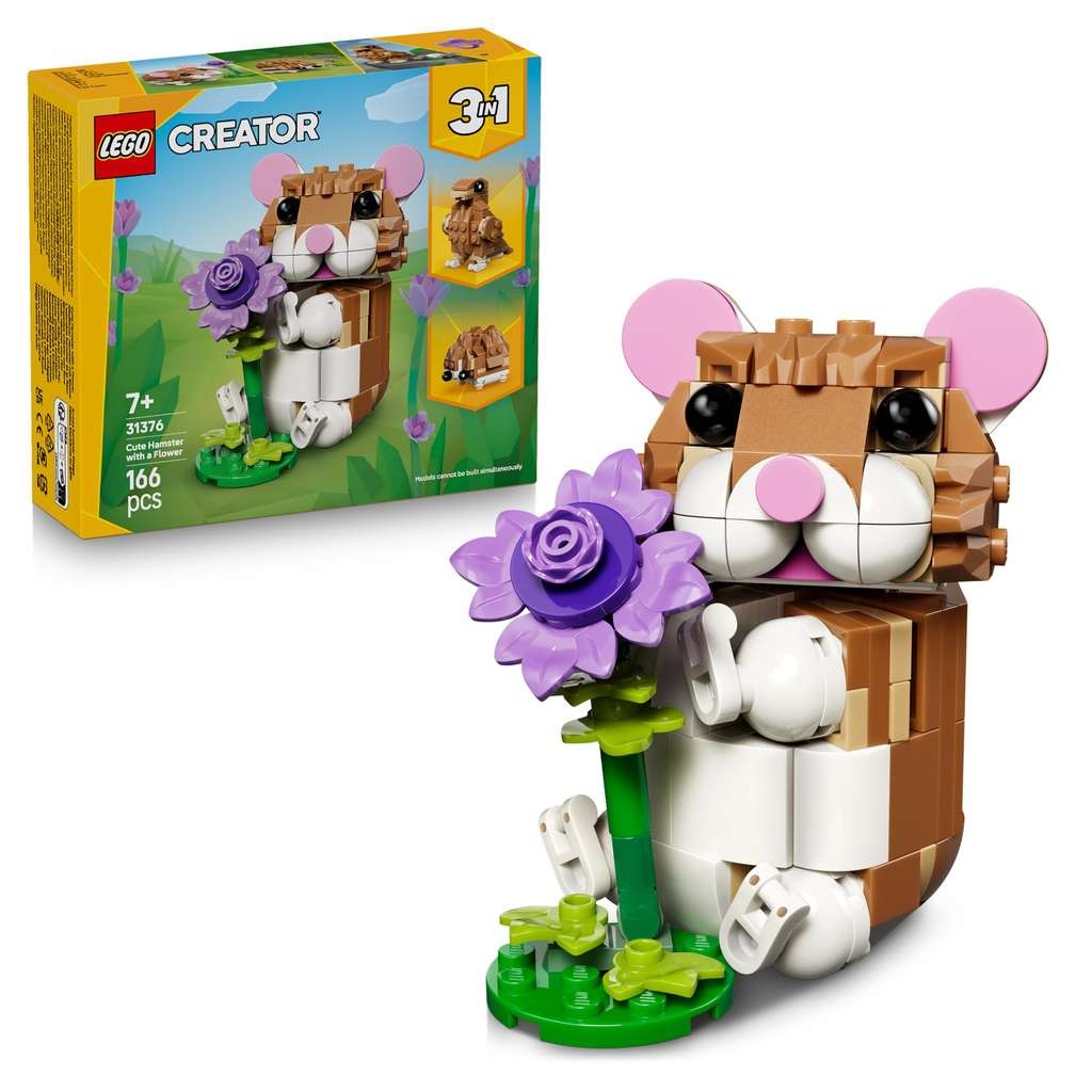 LEGO Creator 3in1 Cute Hamster with a Flower, looks nice