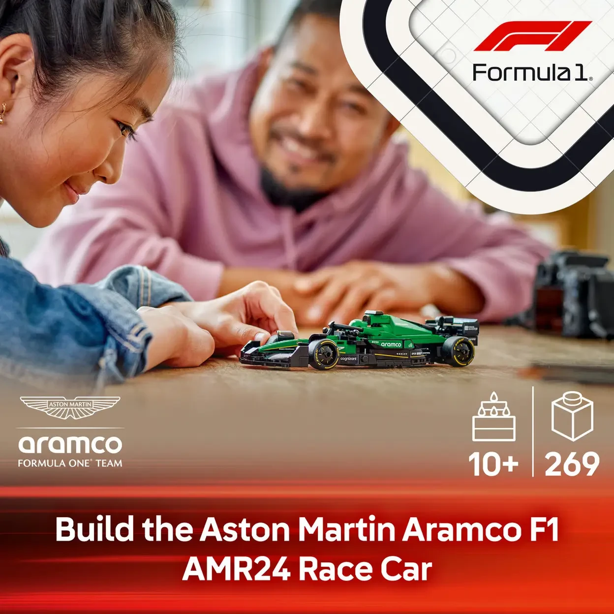 LEGO Speed Champions 77245 Aston Martin Aramco F1 AMR24 Race Car