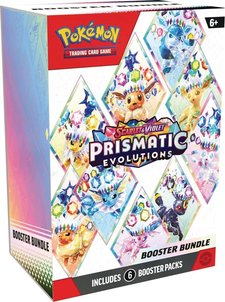 Pokemon TCG: Scarlet and Violet Prismatic Evolutions Booster Bundle 6 Packs Invite Only