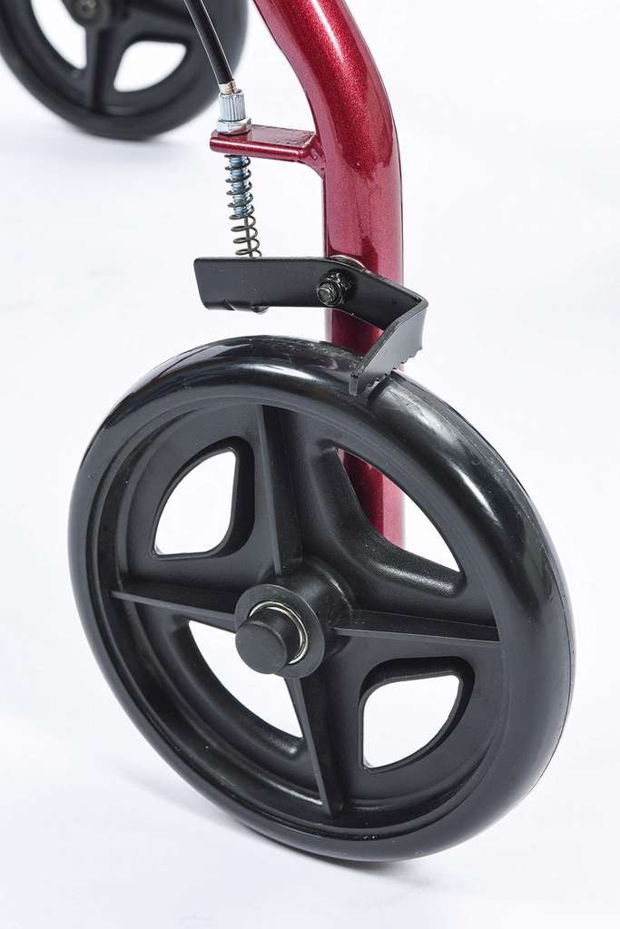NRS Healthcare A-Series 4 Wheel Rollator Walking Aid, lightweight, folds, seat & bag, adjustable height