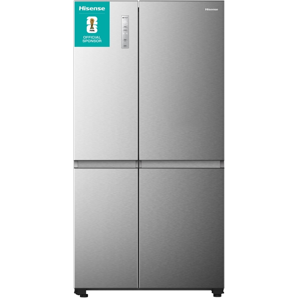 Hisense RS5P668SSCC American Fridge Freezer, Silver, C Rated, Non-Plumbed
