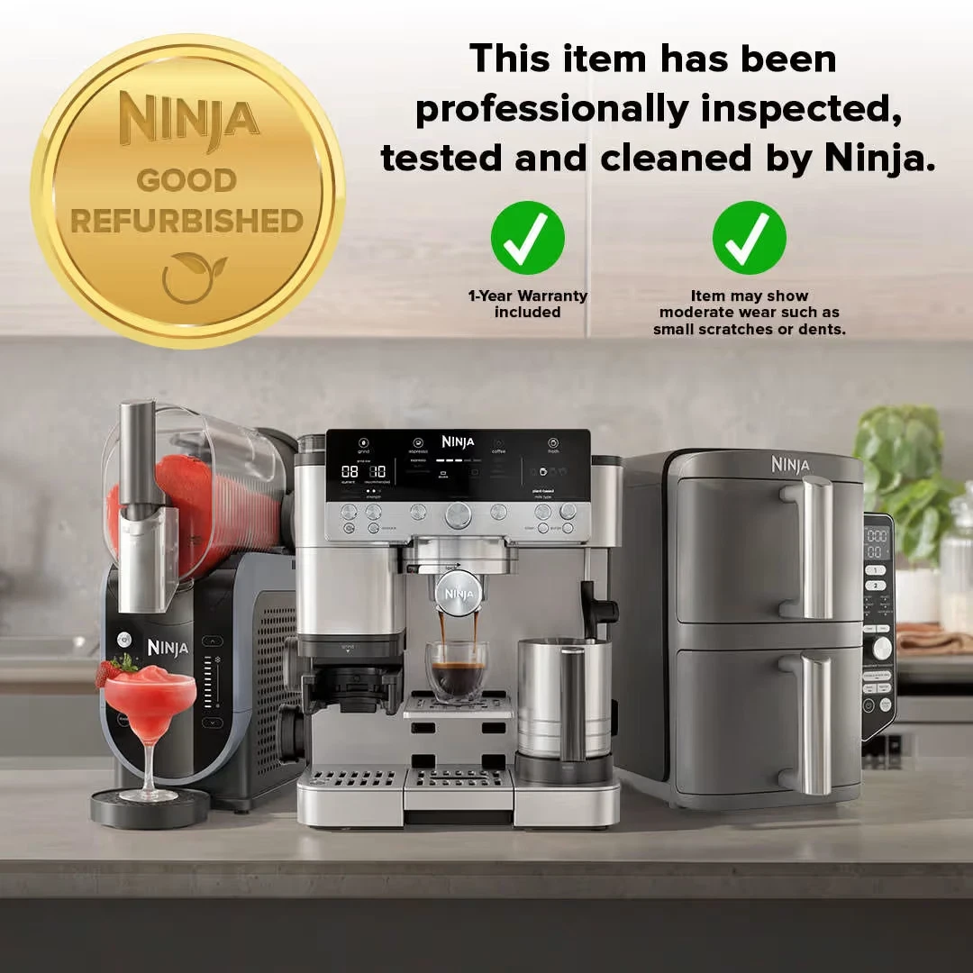 Ninja Luxe Cafe Premier Espresso Machine Bean to Cup Refurb ES601UK