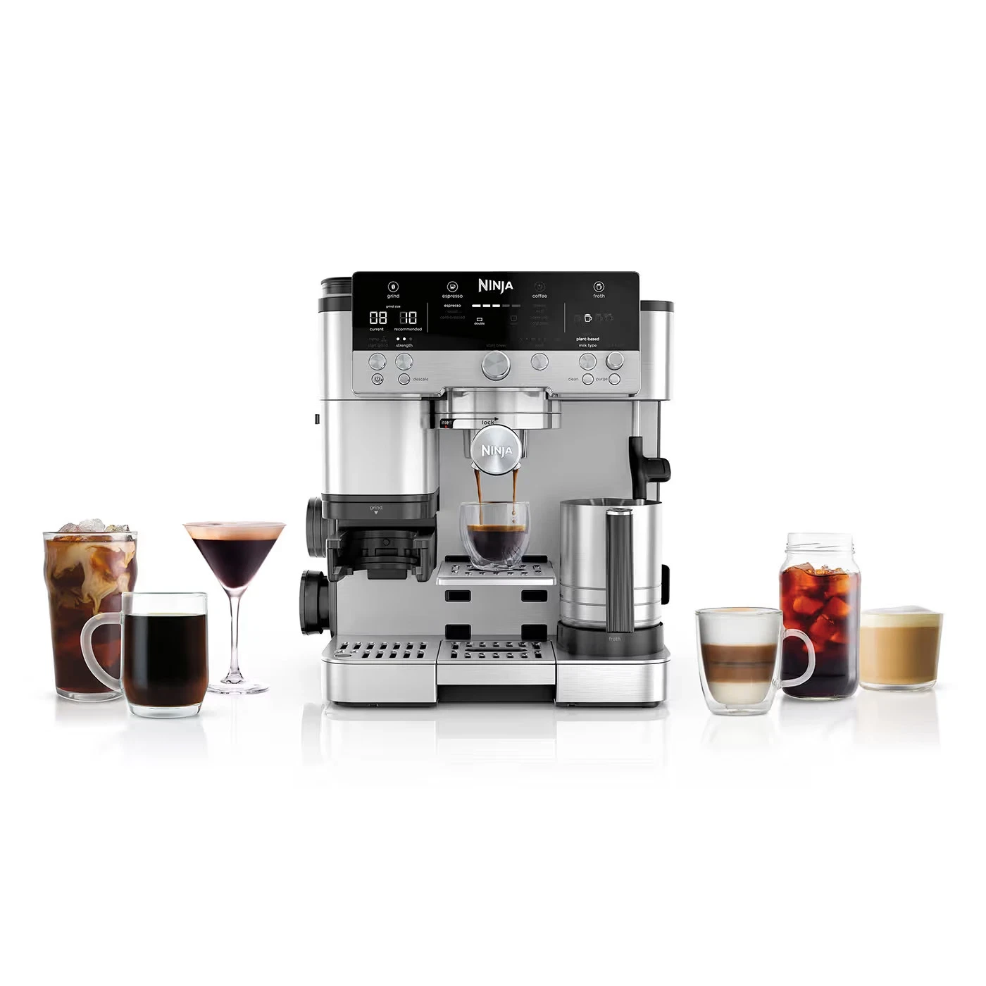 Ninja Luxe Cafe Premier Espresso Machine Bean to Cup Refurb ES601UK
