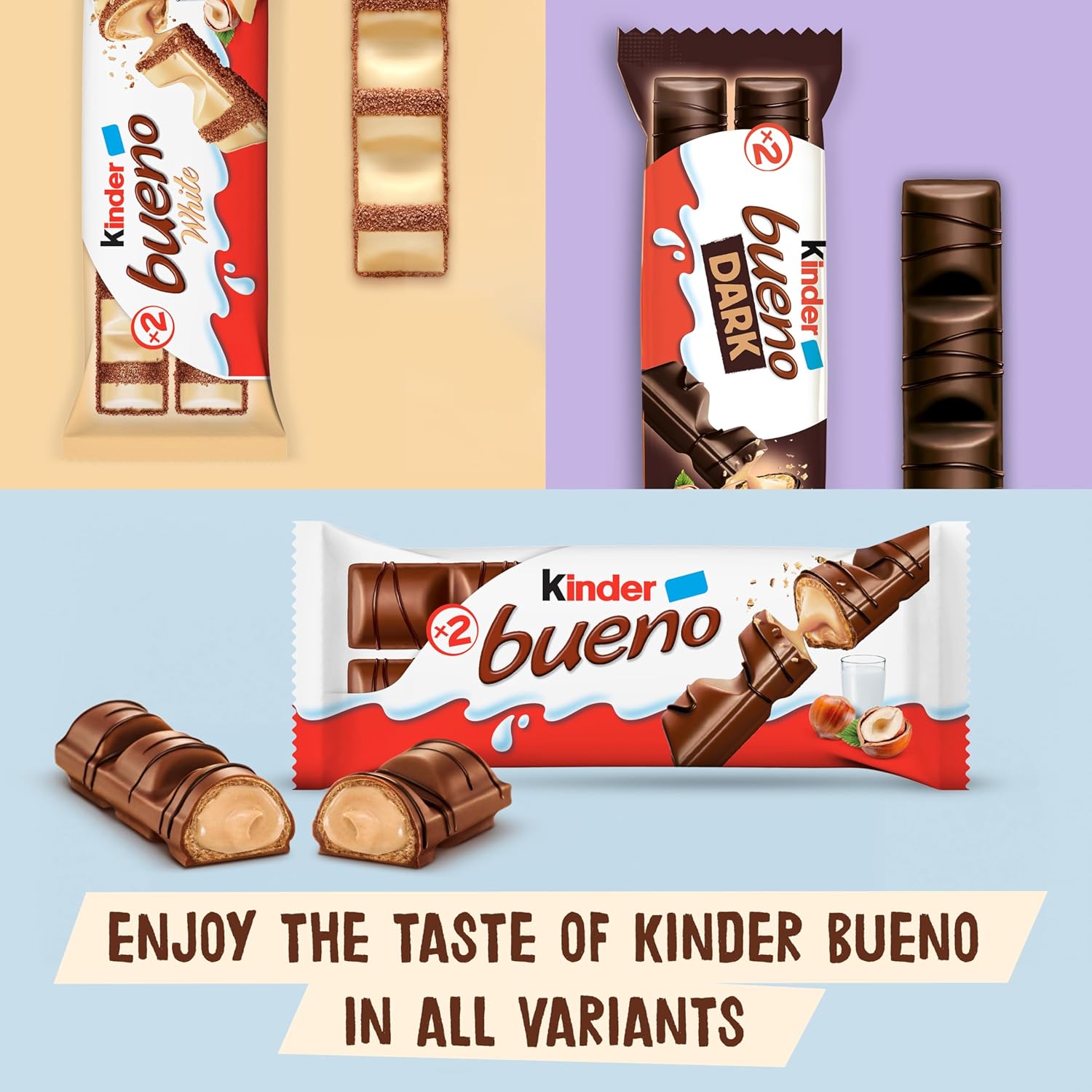 Kinder Bueno Classic Chocolate Snack 6 bars