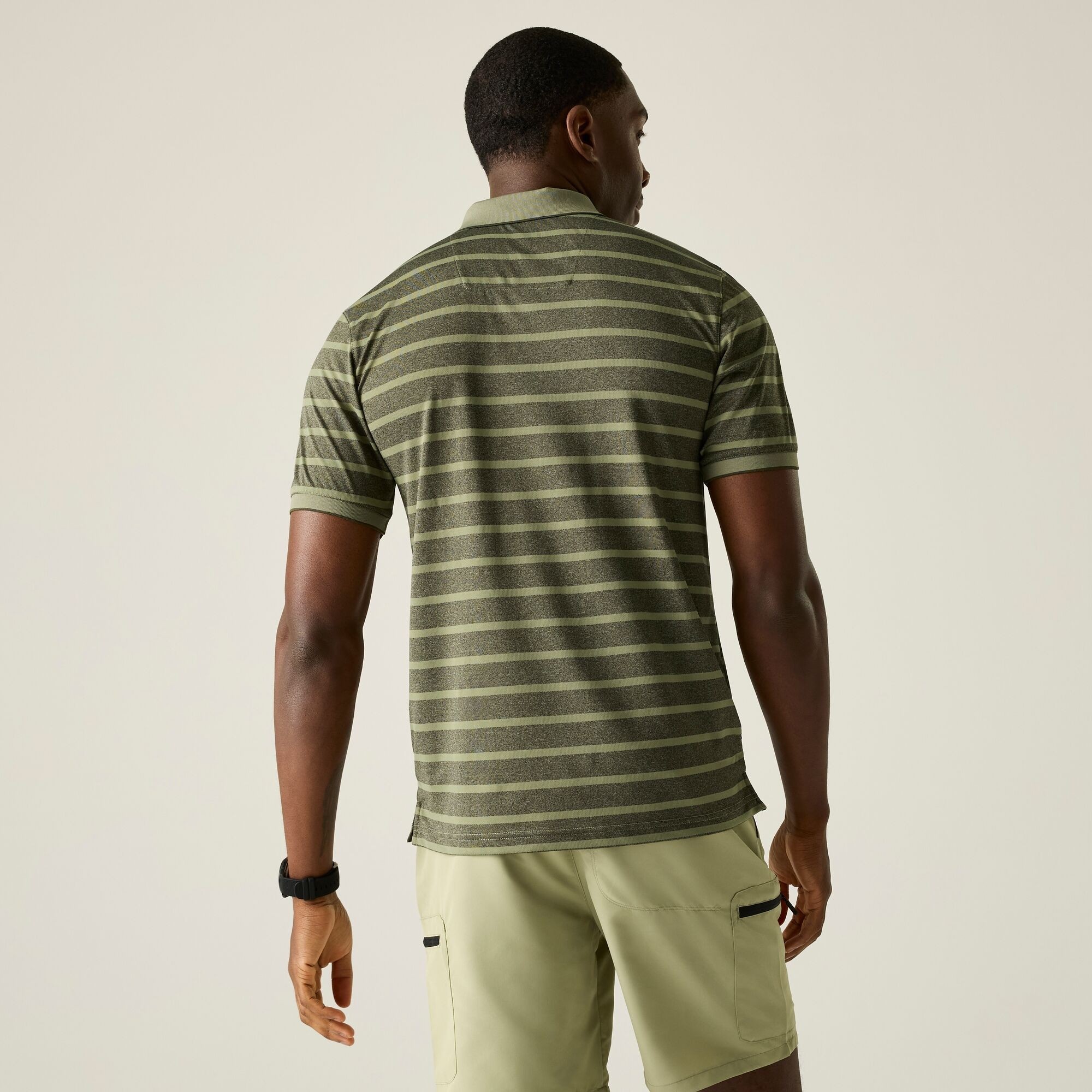 Men's Kildra Polo Shirt, Light Sage Dark Khaki