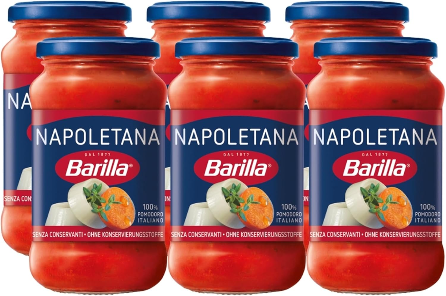 Barilla Napoletana Pasta Sauce 6 x 400g Jars