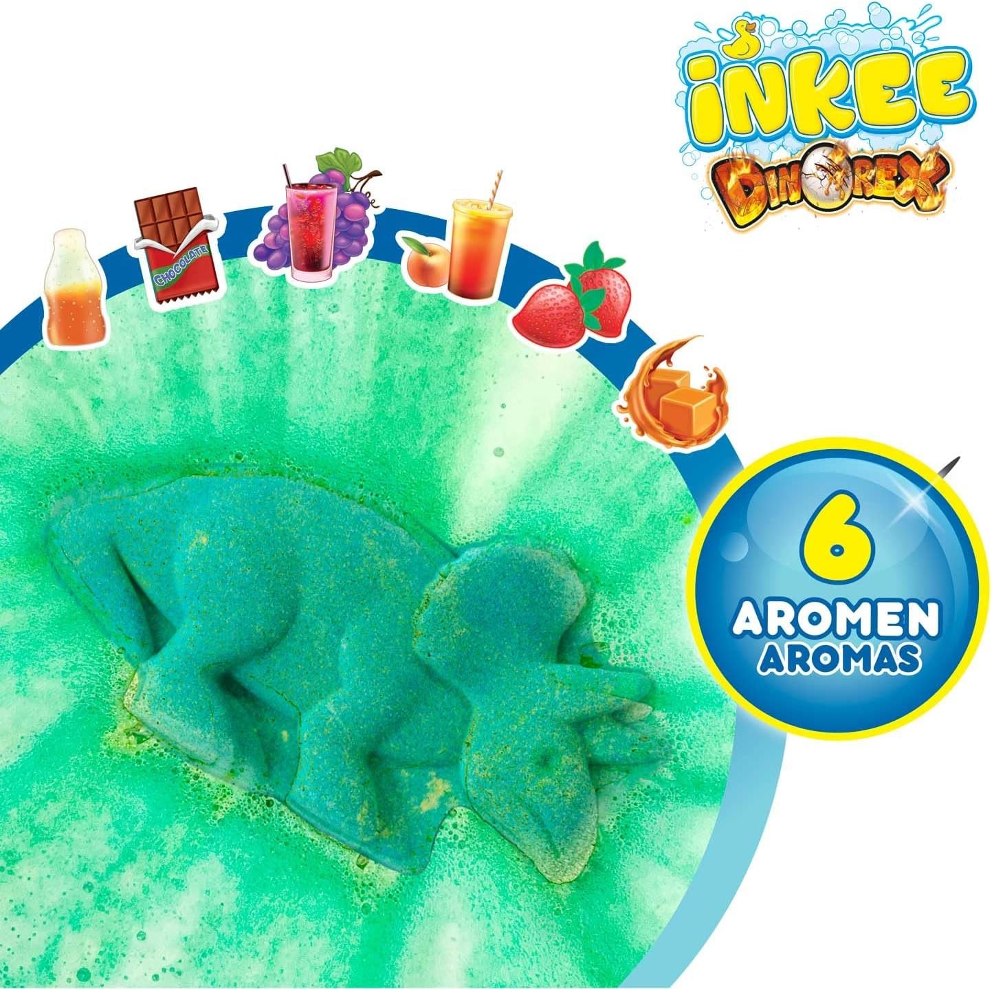 NKEE Dinosaur Bath Bomb Gift Set for Kids Age 3+, 7 Bubble Bath Additives