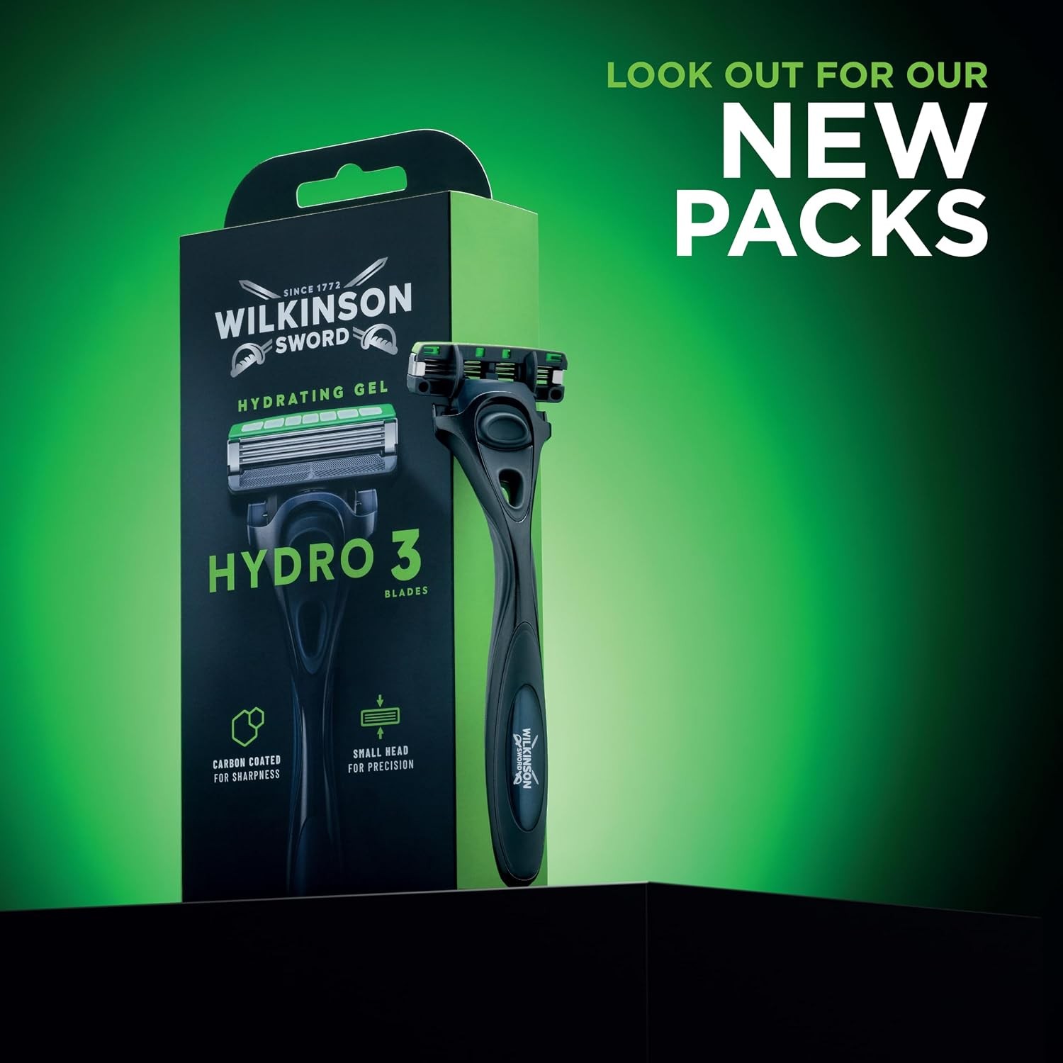 Wilkinson Sword Hydro 3 Men's Razor Handle, 8 Blade Refills