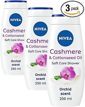 Nivea Cashmere Indulgent Moisture Shower Cream, 250 ml, Pack of 3