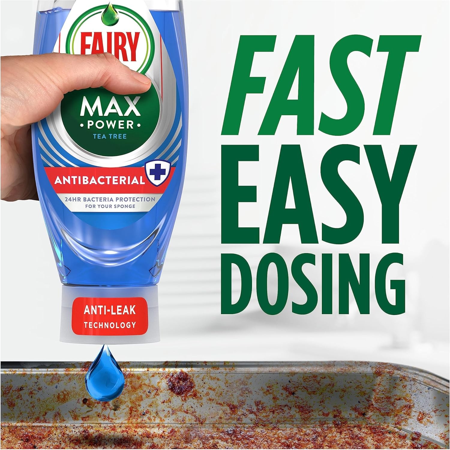 Fairy Max Power Washing Up Liquid Antibacterial 730ml