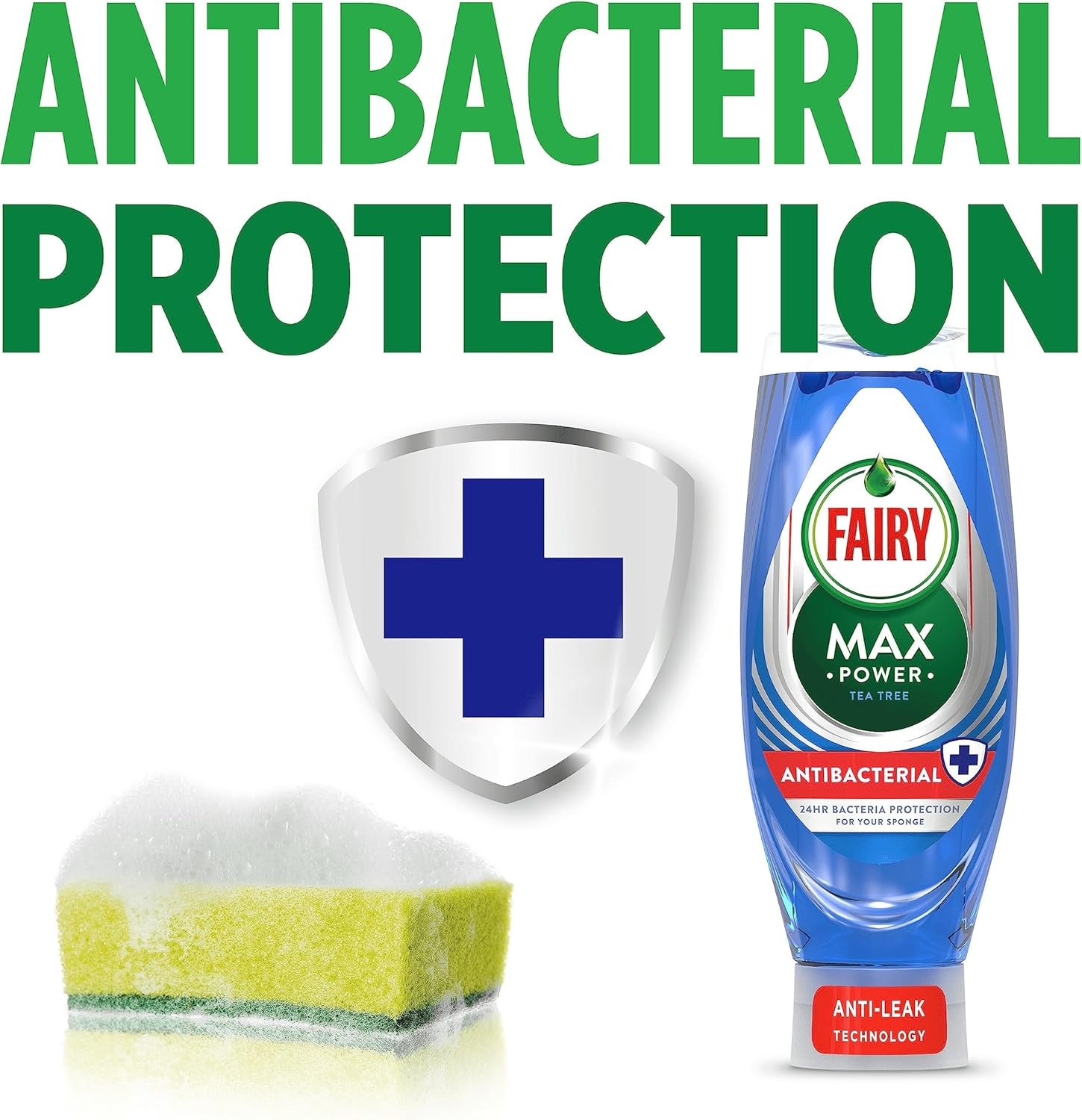 Fairy Max Power Washing Up Liquid Antibacterial 730ml