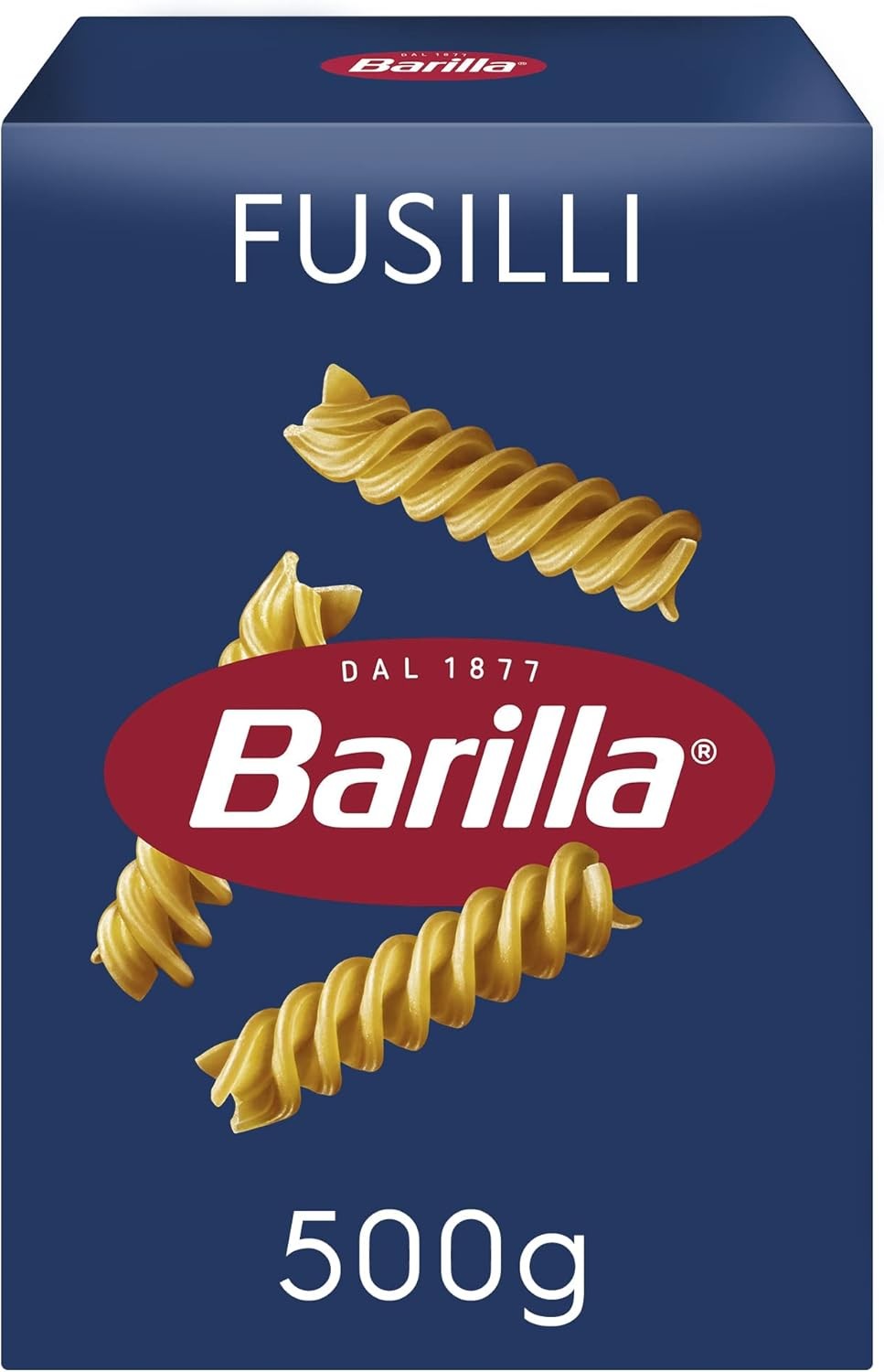 Barilla Fusilli Pasta 500g, Italian Fusilli Made with Durum Wheat Semolina, Non-GMO, Kosher Certified, 1 Pack