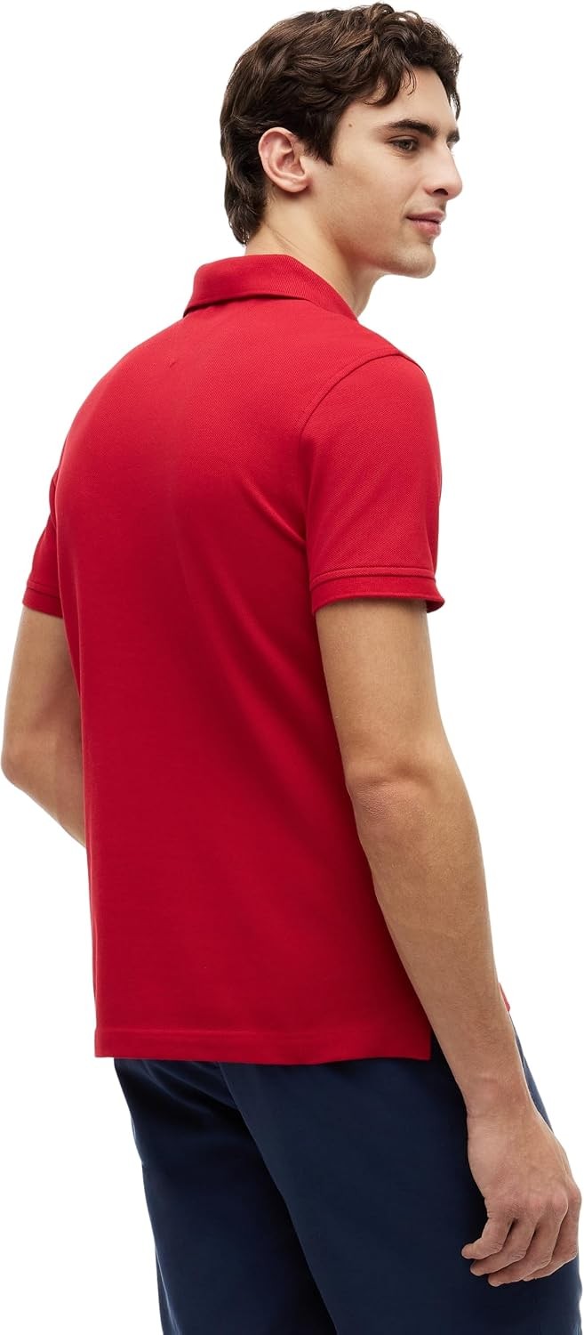 Tommy Hilfiger Men's Short Sleeve 1985 Slim Fit Polo Shirt, Medium Red, Size M