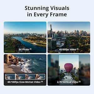 DJI Lito 1, Beginner-Friendly 4K Camera Drone, Obstacle Sensing, ActiveTrack, 4K Video & 8K Image