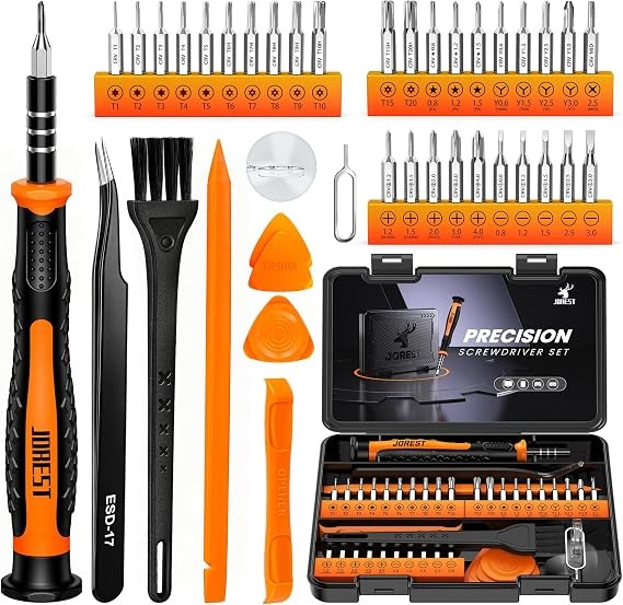 JOREST 40 piece Precision Screwdriver Set, Mini Tool Kit with Security Torx T5 T6 T8 T9, Triwing Y00, Star P5, for Laptop, Switch, PS4, Xbox, MacBook, iPhone, Ring Doorbell, Watch, Glasses