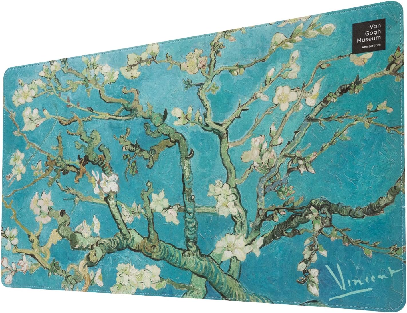 Grupo Erik Large Mouse Mat - Van Gogh - 60 x 35 cm Faux Leather Desk Mat