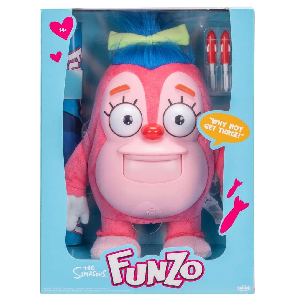 Nice Funzo doll from The Simpsons, talks and launches missiles